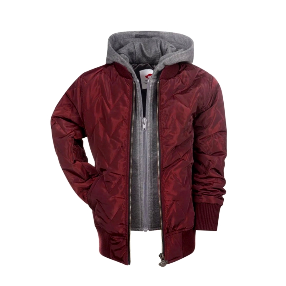 APPAMAN Burgundy BX Bomber Jacket